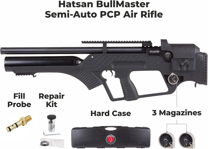 Hatsan BullMaster Side Bolt Semi-Auto .177 Cal PCP Air Rifle (HGBullMASTER-177)