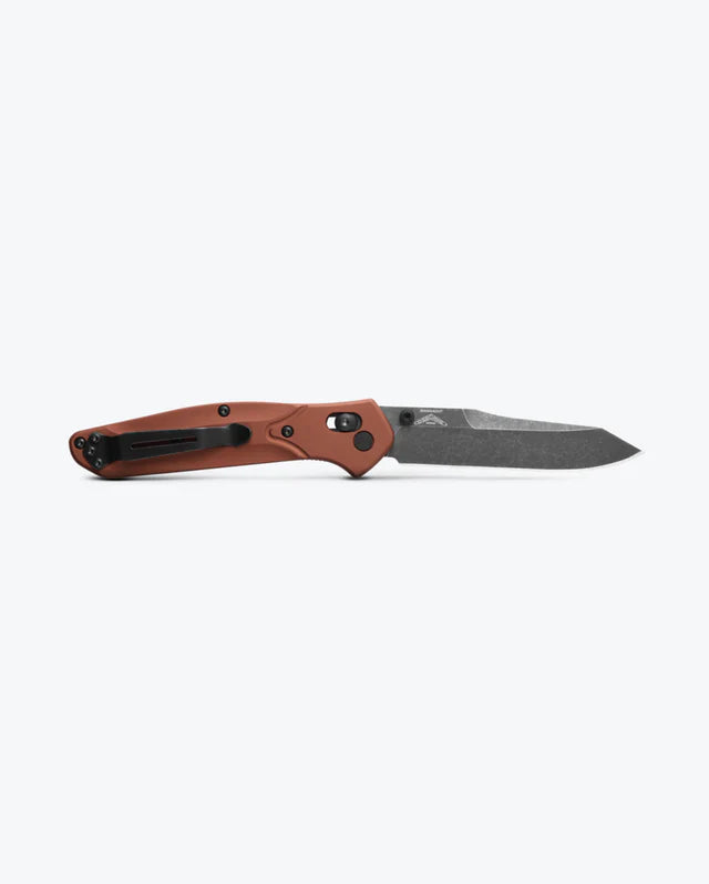 Benchmade Osborne Burnt Copper Aluminum 3.4" Plain Edge Folding Pocket Knife (940BK-03)