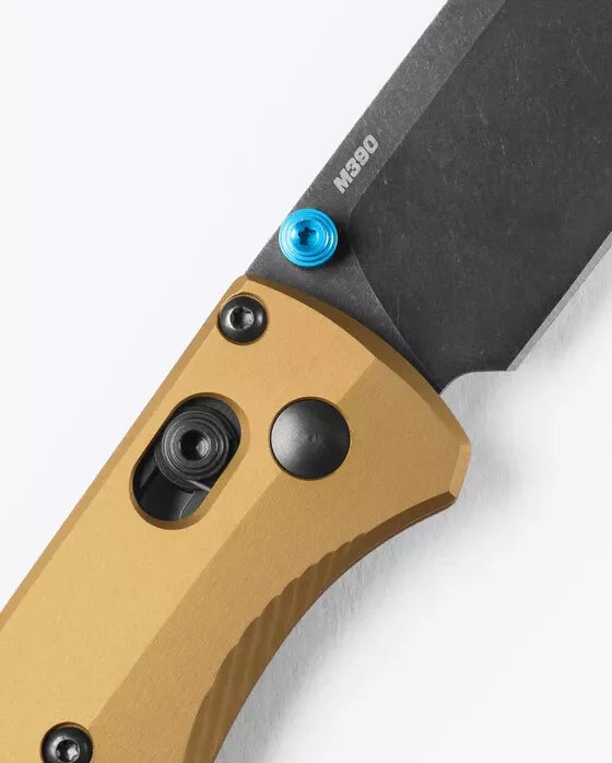 Benchmade Bugout Burnt Brass Aluminum 3.24" Plain Edge Folding Pocket Knife (535BK-07)