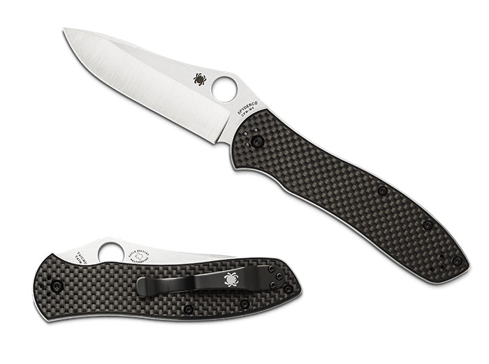 Spyderco Bradley Folder 2 Carbon Fiber 3.66" Folding Pocket Knife (C134CFP2)