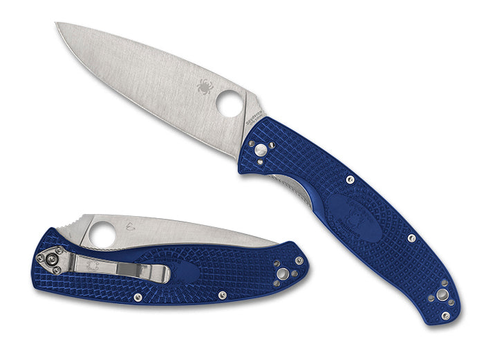 Spyderco Resilience Lightweight CPM S35VN Blue 4.25" Folding Pocket Knife (C142PBL)