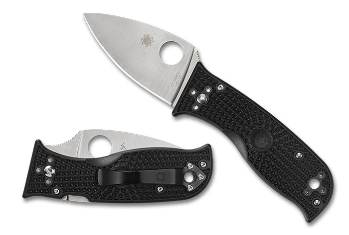 Spyderco Lil' Temperance 3 Lightweight 2.92" Plain Edge Folding Pocket Knife (C69PBK3)