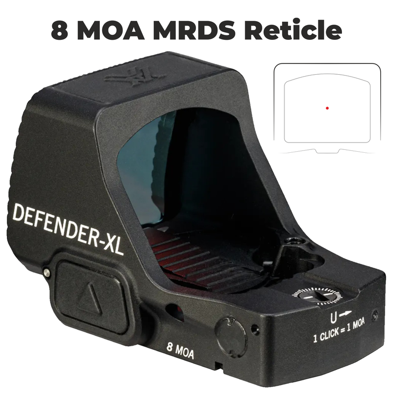 Vortex Optics Defender-XL Micro Waterproof 8 MOA Red Dot Sight (DFXL-MRD8)