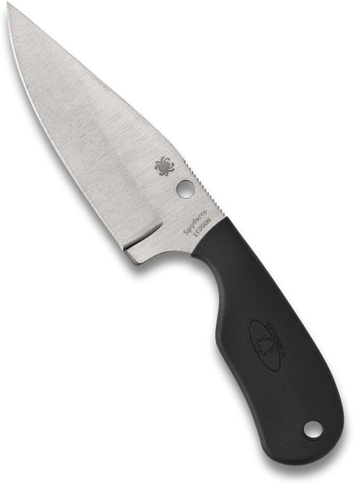 Spyderco Subway Bowie Plain Edge 2.8" Fixed Blade Pocket Knife (FB48PBK)