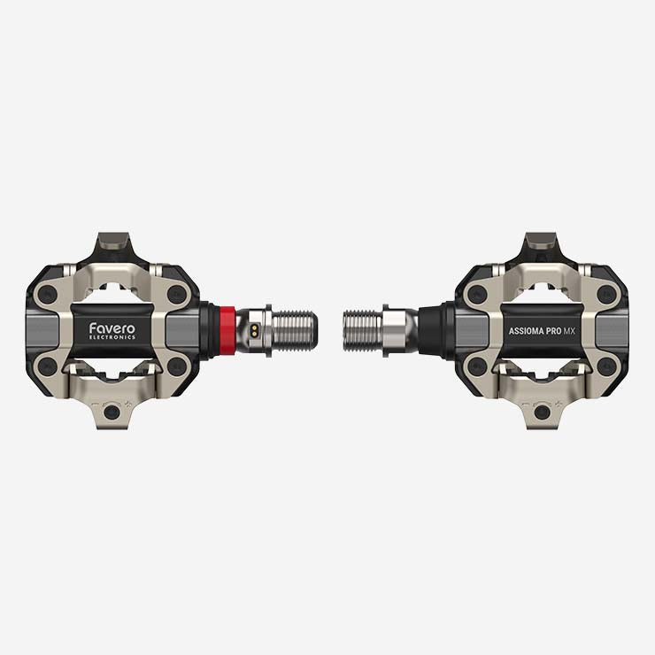 Favero ASSIOMA PRO MX Dual-sided Power Meter Pedals with Wearable4U Bundle