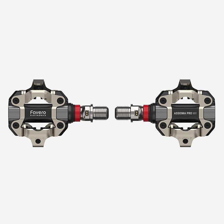 Favero ASSIOMA PRO MX Dual-sided Power Meter Pedals with Wearable4U Bundle