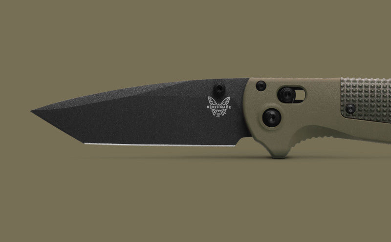 Benchmade Redoubt Ranger Green Forest Grivory 3.53" Plain Edge Folding Pocket Knife (431BK-1)