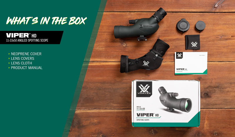 Vortex Optics Viper HD 11-33x50 Angled Spotting Scope (VPR-50A)