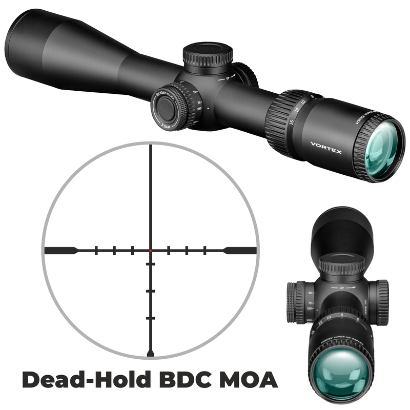 Vortex Optics Viper HD 3-15x44 SFP Dead-Hold BDC MOA Riflescope (VPR-31501)