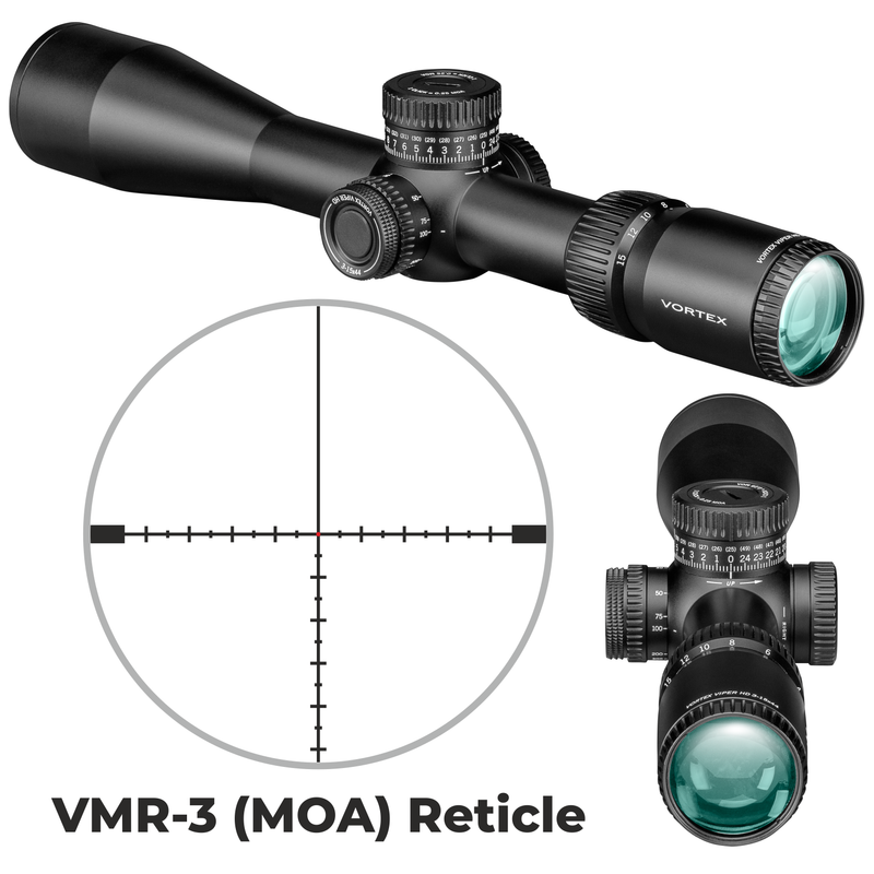 Vortex Optics Viper HD 3-15x44 SFP VMR-3 (MOA) 30mm Tube Riflescope (VPR-31502)