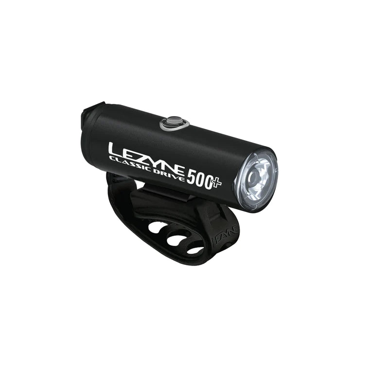 Lezyne Classic Drive 500+ and Zecto Drive 200+ Bicycle Light Set, Front and Rear Pair, 500/200 Lumen, USB-C Rechargeable (1-LED-29P-V737)