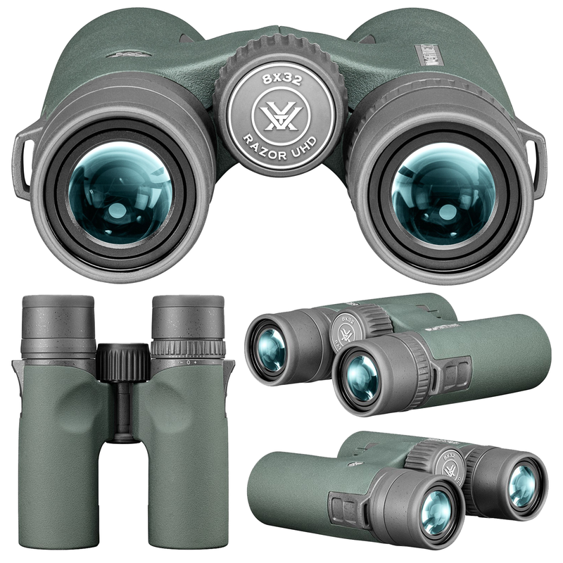 Vortex Optics Razor UHD 8x32 Binoculars & GlassPak Pro Binocular Harness (RZB-0832)