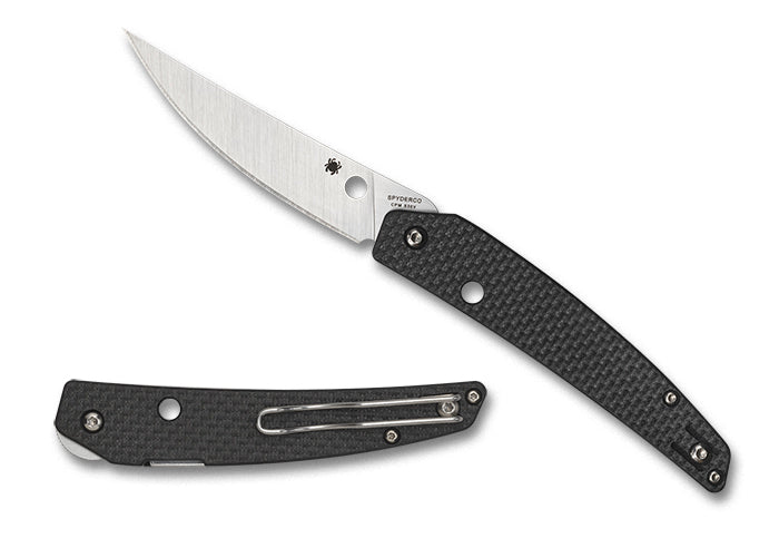 Spyderco Ikuchi 3.26" Plain Edge Folding Pocket Knife (C242CFP)