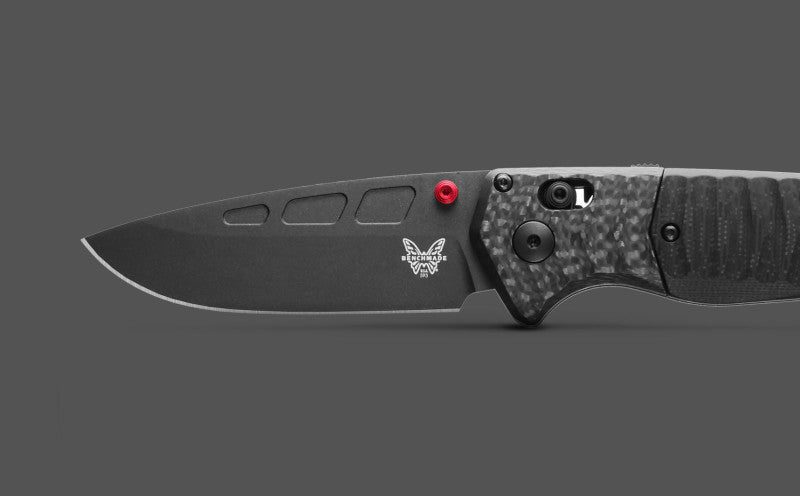 Benchmade PSK Carbon Fiber and Black G10 3.45" Plain Edge Foldinf Pocket Knife (593BK-01)