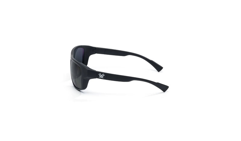 Vortex Optics Jackal Sunglasses UV Protection, Polarized, Ballistic Rated, Black/Smoke - No Mirror (EJA-BKS)