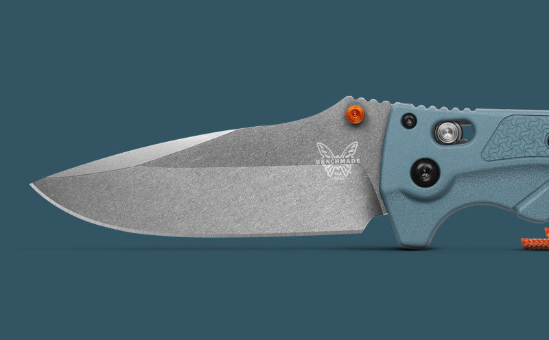 Benchmade Adira Depth Blue Grivory Drop-Point 3.88'' CPM-MagnaCut Folding Knife (18060)