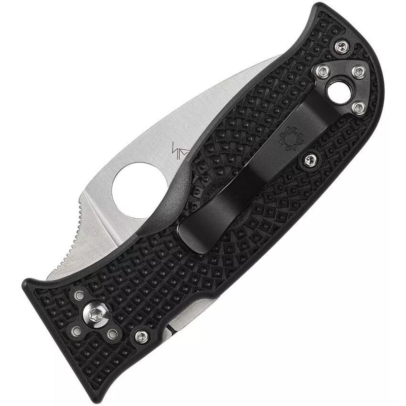 Spyderco Lil' Temperance 3 Lightweight 2.92" Serrated Edge Folding Pocket Knife (C69SBK3)