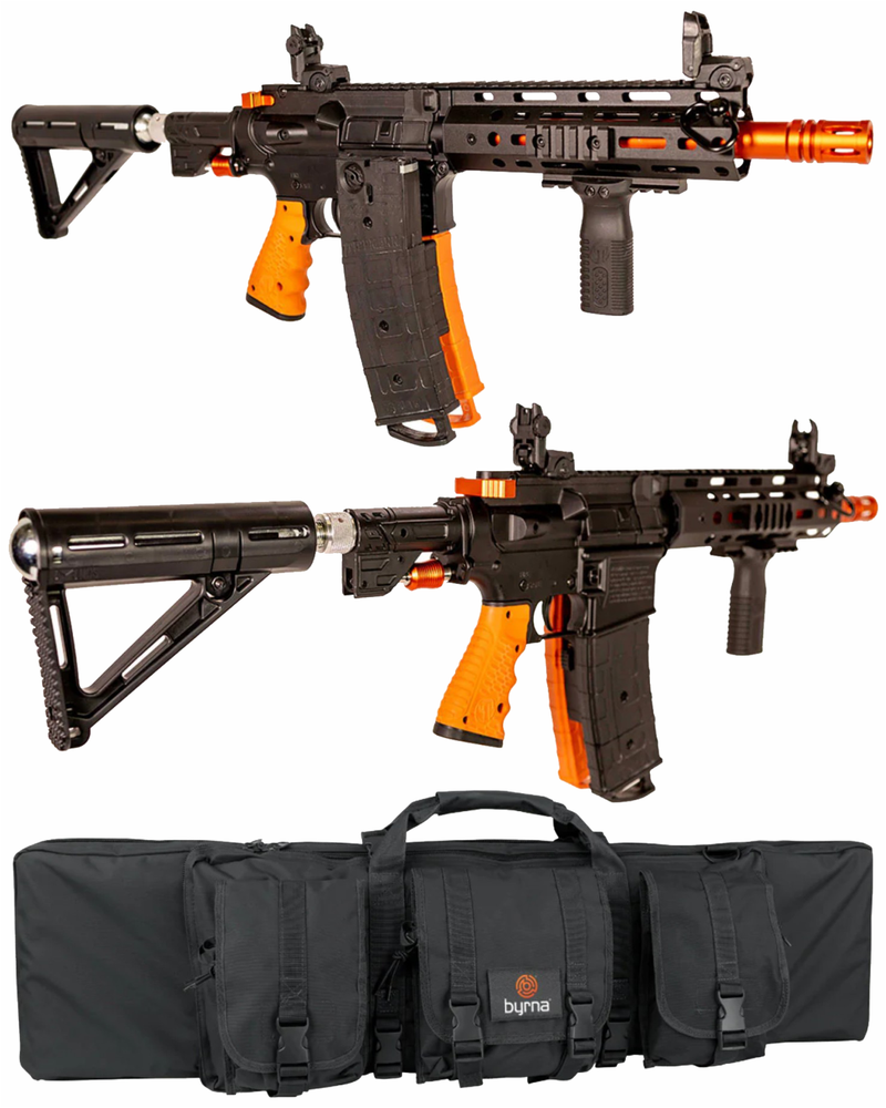 Byrna Mission-4 Launcher Kit, Less-Lethal, .68 Caliber, CO2 88g, Paintball AirRifle with Soft Bag (Self-Defense | Home-Defense))