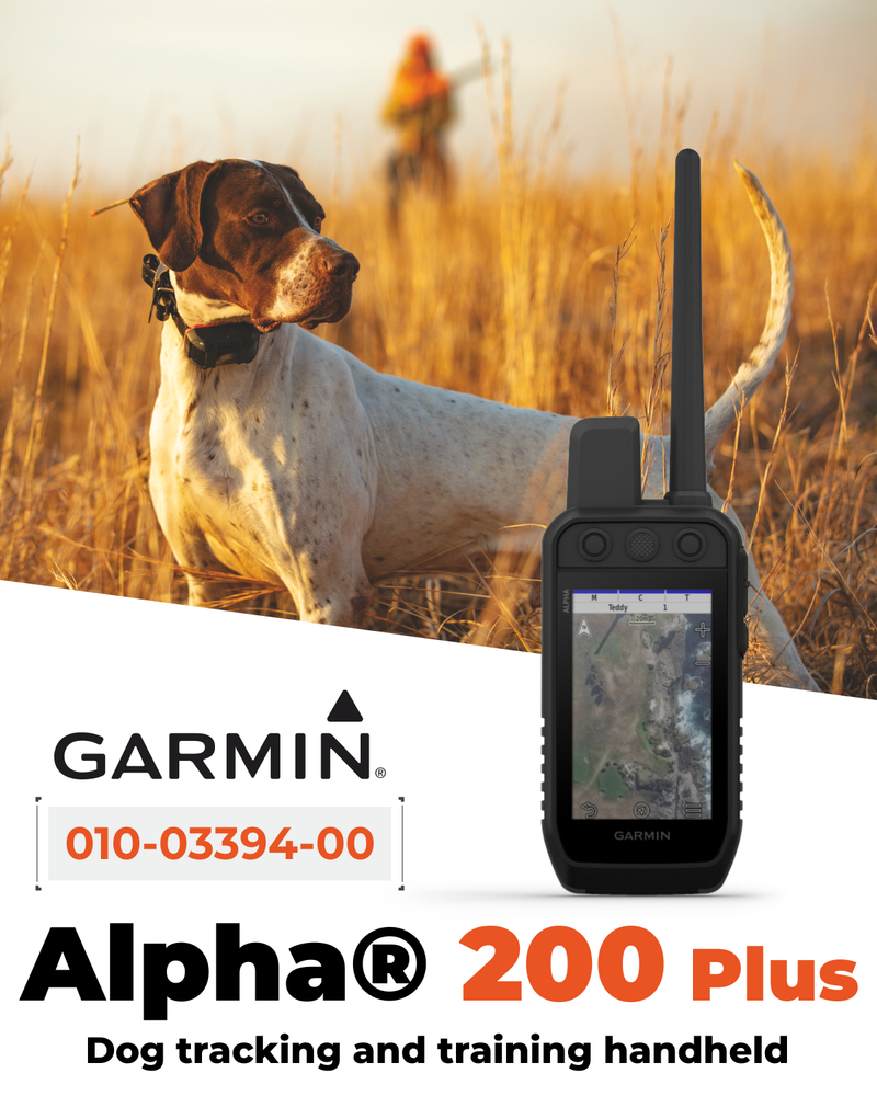 Garmin Alpha 200 Plus Dog Tracking & Training Handheld GPS, 3.5” Touchscreen, Track & Train Up to 20 Dogs from 9 Miles, Preloaded TopoActive Maps, 18 Training Levels with Wearable4U Power Bank Bundle  (010-04014-00)