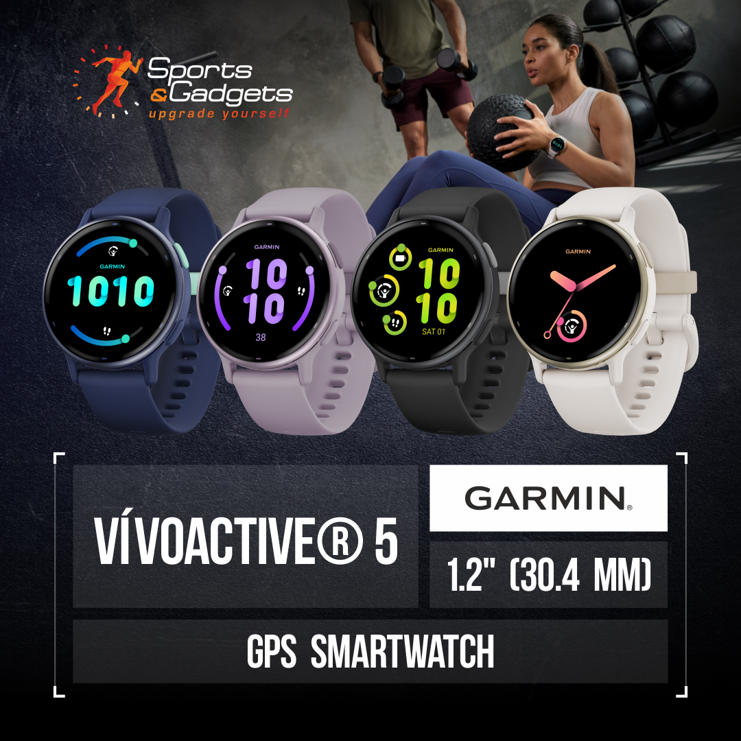 Garmin vivoactive 5 GPS WiFi Watch Ivory/Cream Gold –