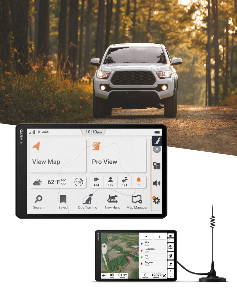 Garmin Alpha XL in-Vehicle Dog Tracking GPS Navigator, 10” Touchscreen, VHF Radio for 9-Mile Range, Tracks up to 20 Dogs, 64 GB Memory, Preloaded Maps, 18 Training Levels w/ Wearable4U Power Bank Bundle (010-03394-00)