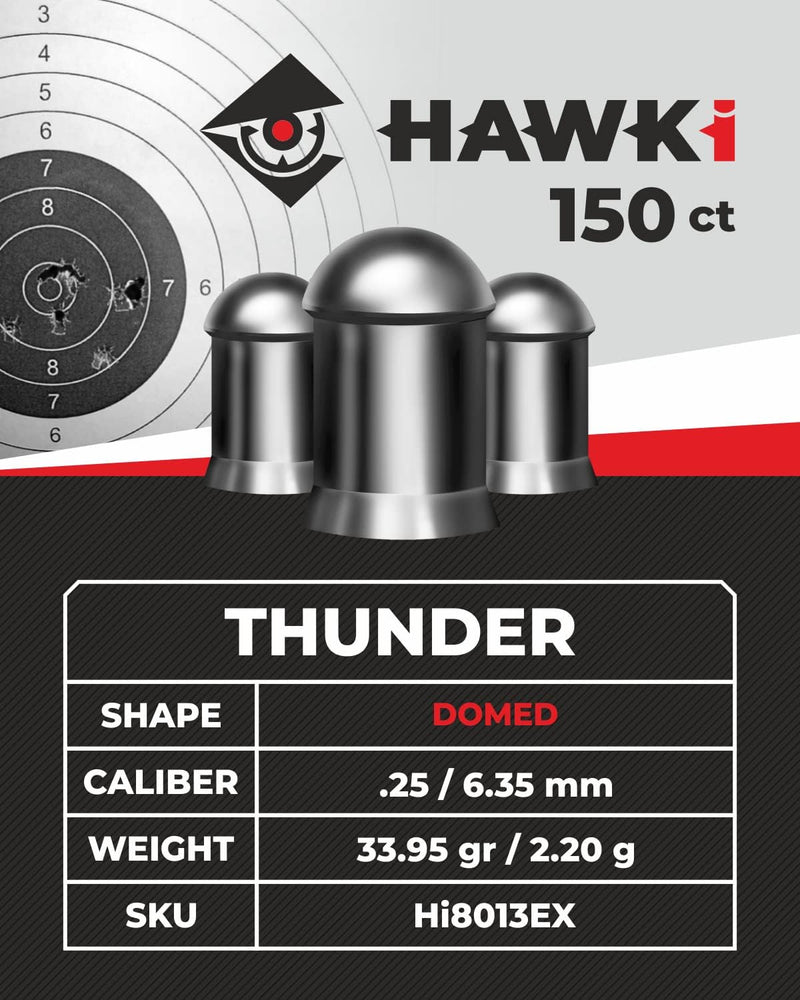 Hawki Airgun Ammo Pellets .177 / .22 / .25 / .30 / .35 Caliber Airgun Pellets Slugs Airrifle Ammo