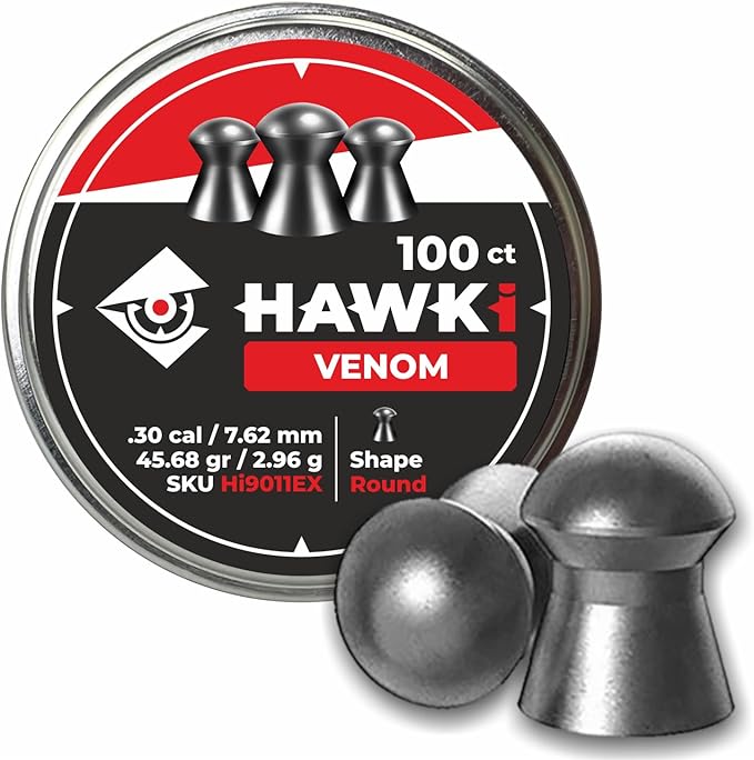 Hawki Airgun Ammo Pellets .177 / .22 / .25 / .30 / .35 Caliber Airgun Pellets Slugs Airrifle Ammo