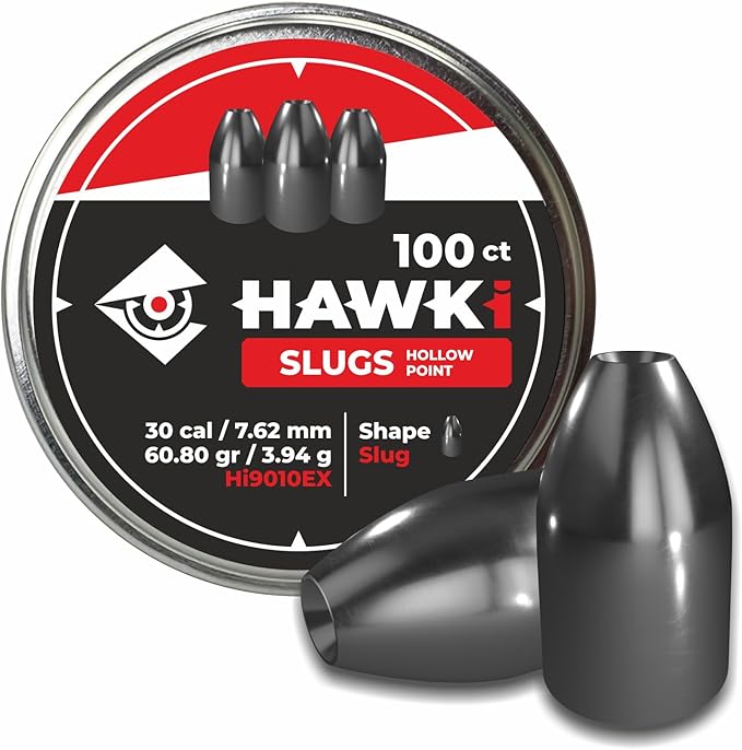 Hawki Airgun Ammo Pellets .177 / .22 / .25 / .30 / .35 Caliber Airgun Pellets Slugs Airrifle Ammo