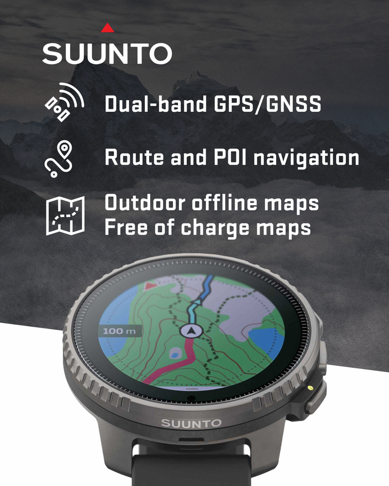 SUUNTO Vertical Adventure GPS Watch, Large Screen, Offline Maps, Solar Charging, Wearable4U