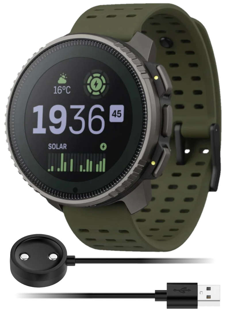 Suunto Vertical Adventure GPS Watch, All Black, Large Screen, Offline Maps, Wearable4U