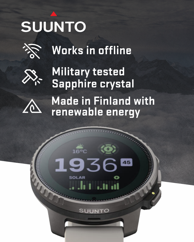 SUUNTO Vertical Adventure GPS Watch, Large Screen, Offline Maps, Solar Charging, Wearable4U