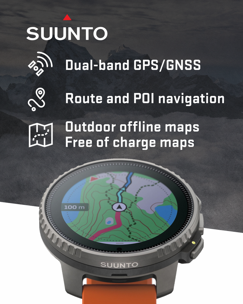 SUUNTO Vertical Adventure GPS Watch, Large Screen, Offline Maps, Solar Charging, Wearable4U