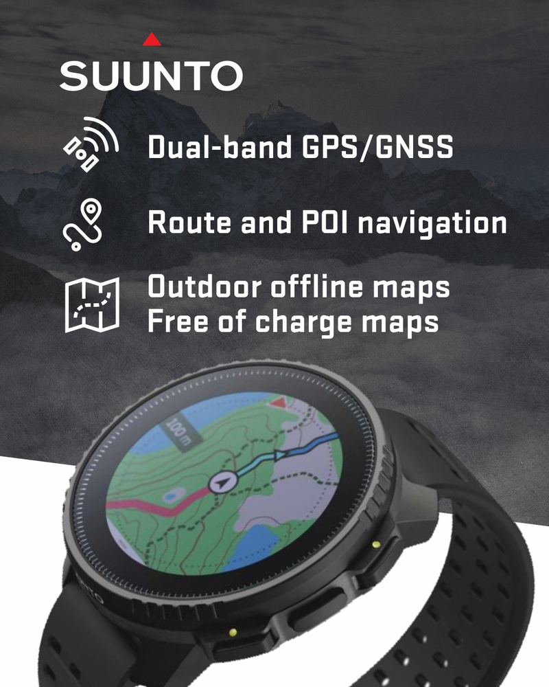 SUUNTO Vertical Adventure GPS Watch, Large Screen, Offline Maps, Solar Charging, Wearable4U