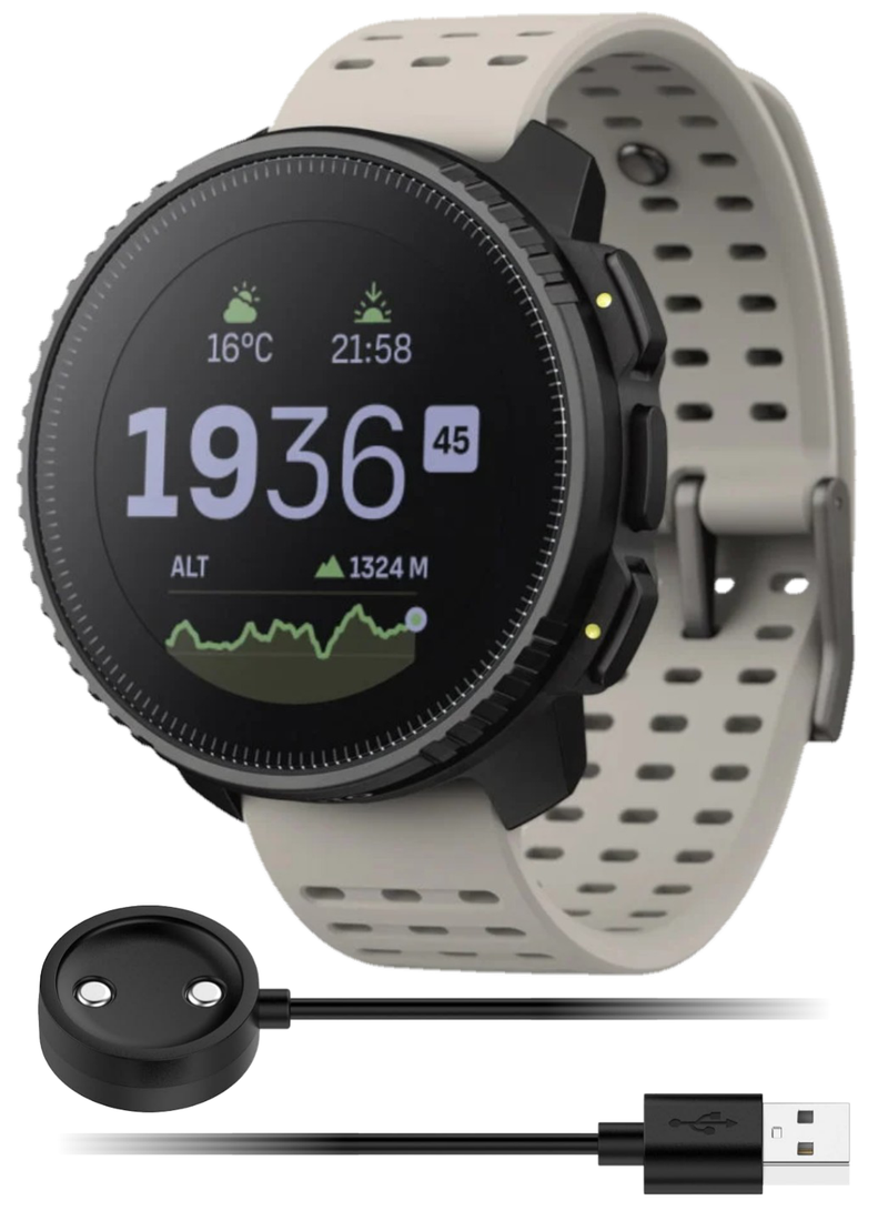 Suunto Vertical Adventure GPS Watch, All Black, Large Screen, Offline Maps, Wearable4U