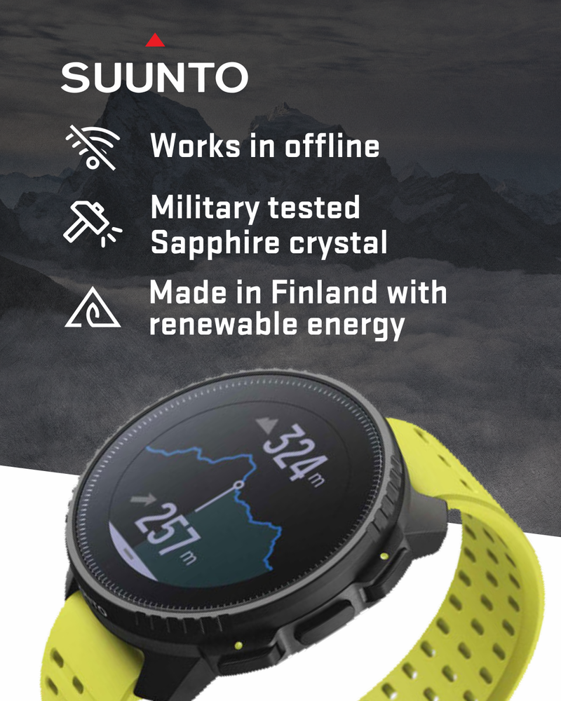 SUUNTO Vertical Adventure GPS Watch, Large Screen, Offline Maps, Solar Charging, Wearable4U