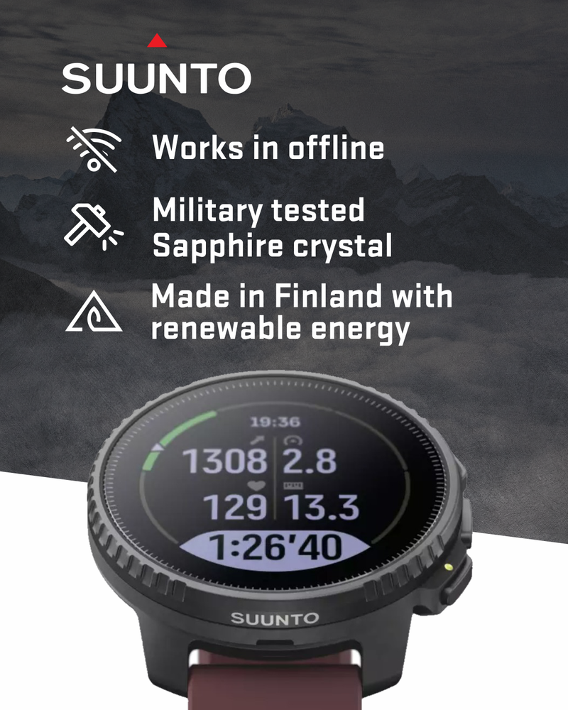 SUUNTO Vertical Adventure GPS Watch, Large Screen, Offline Maps, Solar Charging, Wearable4U