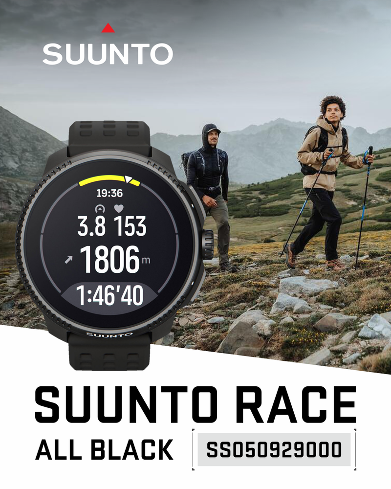 SUUNTO Race Sports Smartwatch, GPS Tracker w/Clearer AMOLED Touchscreen, Dual-Band GNSS & Global Offline Map, 26-Day Standby with Wearable4U Power Bank SQ Bundle