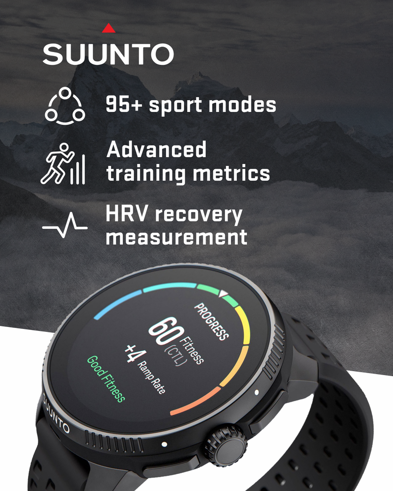 SUUNTO Race Sports Smartwatch, GPS Tracker w/Clearer AMOLED Touchscreen, Dual-Band GNSS & Global Offline Map, 26-Day Standby with Wearable4U Power Bank SQ Bundle