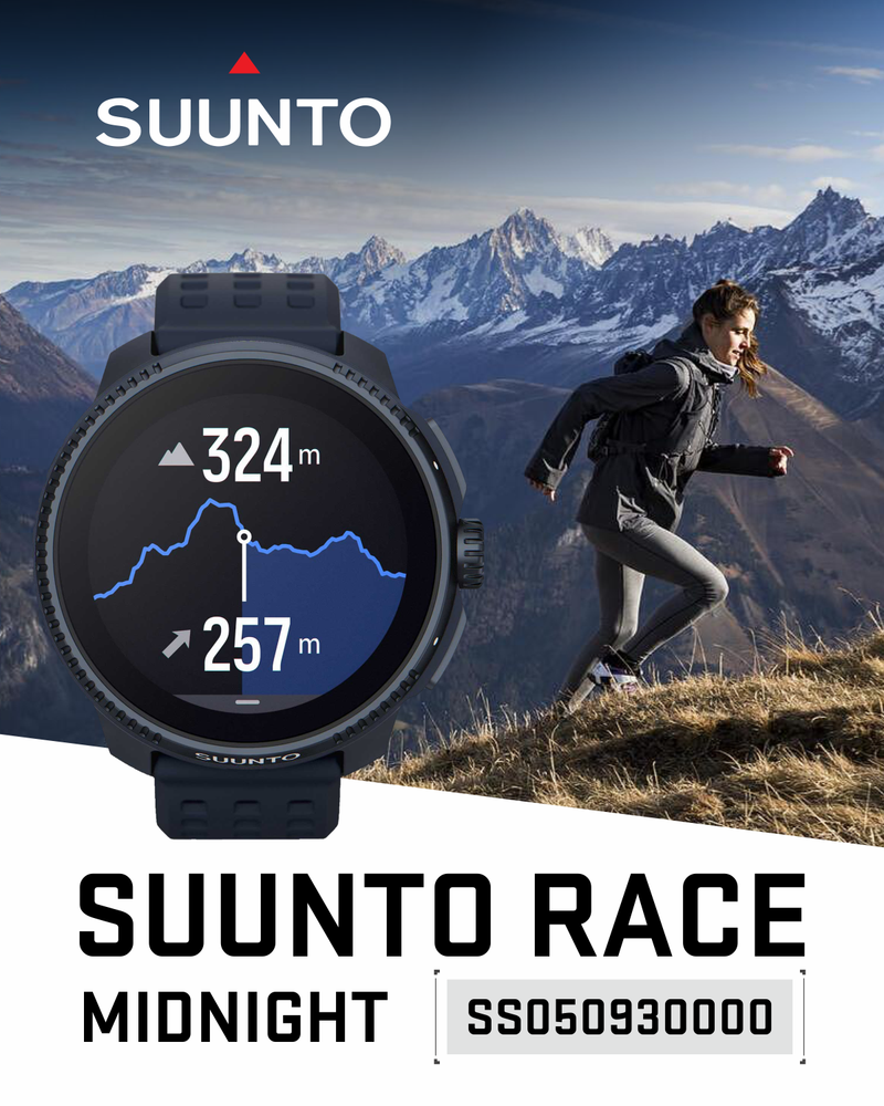 SUUNTO Race Sports Smartwatch, GPS Tracker w/Clearer AMOLED Touchscreen, Dual-Band GNSS & Global Offline Map, 26-Day Standby with Wearable4U Power Bank SQ Bundle