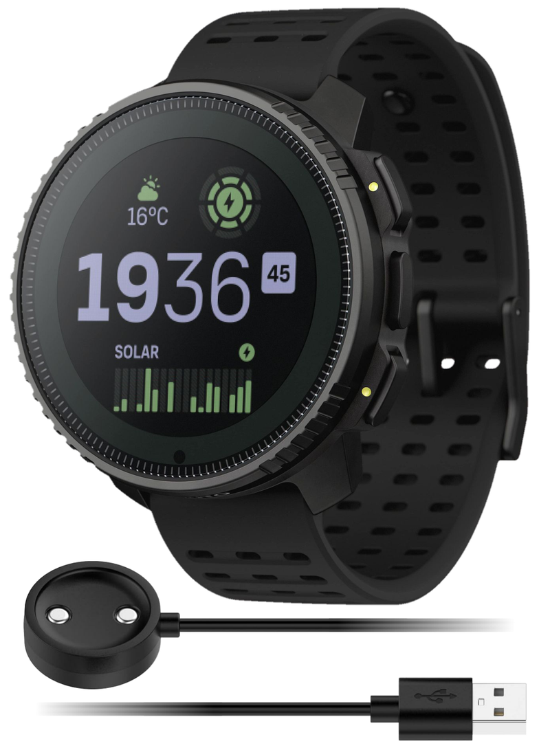 Suunto Vertical Adventure GPS Watch, All Black, Large Screen, Offline Maps, Wearable4U