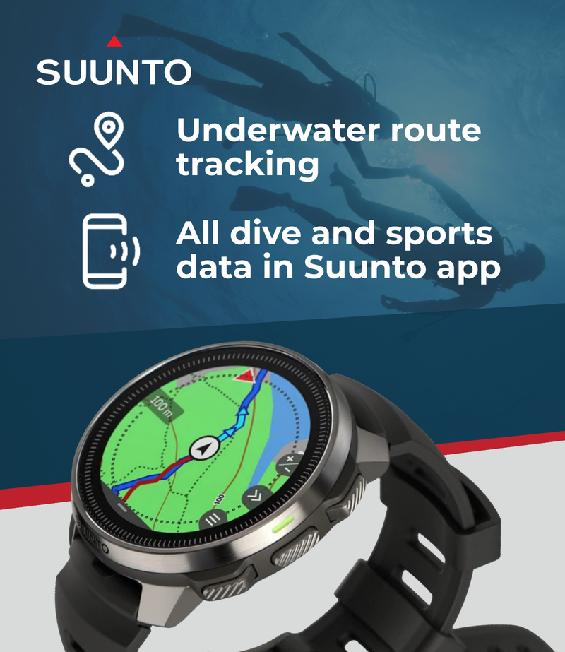 SUUNTO Ocean Dive Computer & GPS Sports Watch | 1.43'' AMOLED | Dualband GNSS