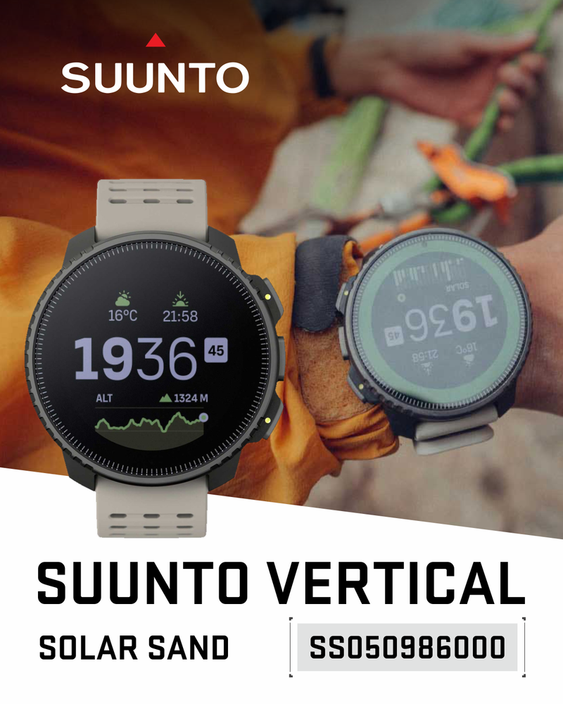 Suunto Vertical Adventure GPS Watch, All Black, Large Screen, Offline Maps, Wearable4U