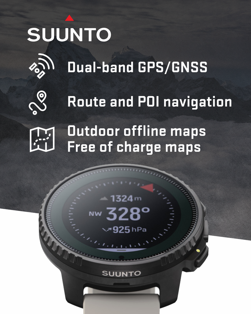 SUUNTO Vertical Adventure GPS Watch, Large Screen, Offline Maps, Solar Charging, Wearable4U