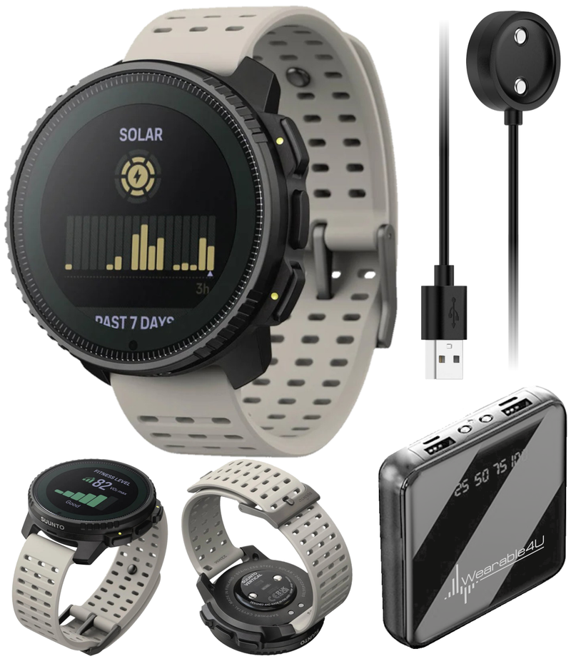 Suunto Vertical Adventure GPS Watch, All Black, Large Screen, Offline Maps, Wearable4U