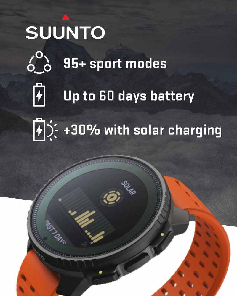 SUUNTO Vertical Adventure GPS Watch, Large Screen, Offline Maps, Solar Charging, Wearable4U