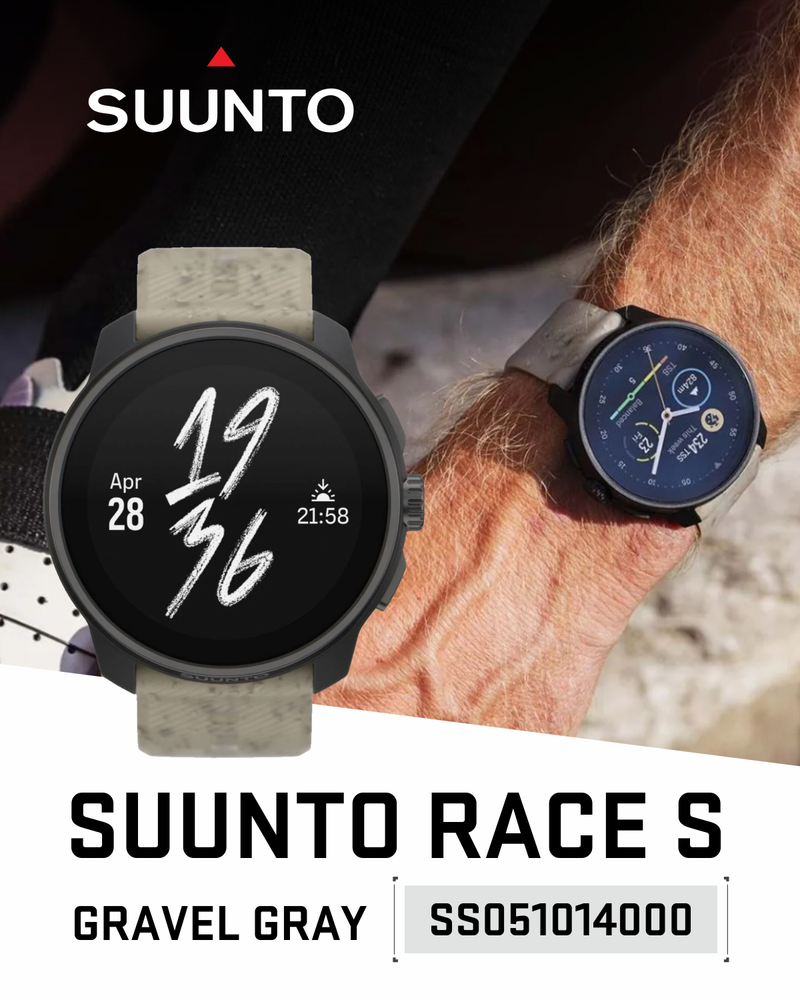 Suunto Race S GPS Sports Smartwatch, AMOLED Touchscreen w/ 13D Standby, Dualband GNSS, Global Offline Map, Advanced Training with Wearable4U Power Bank Bundle