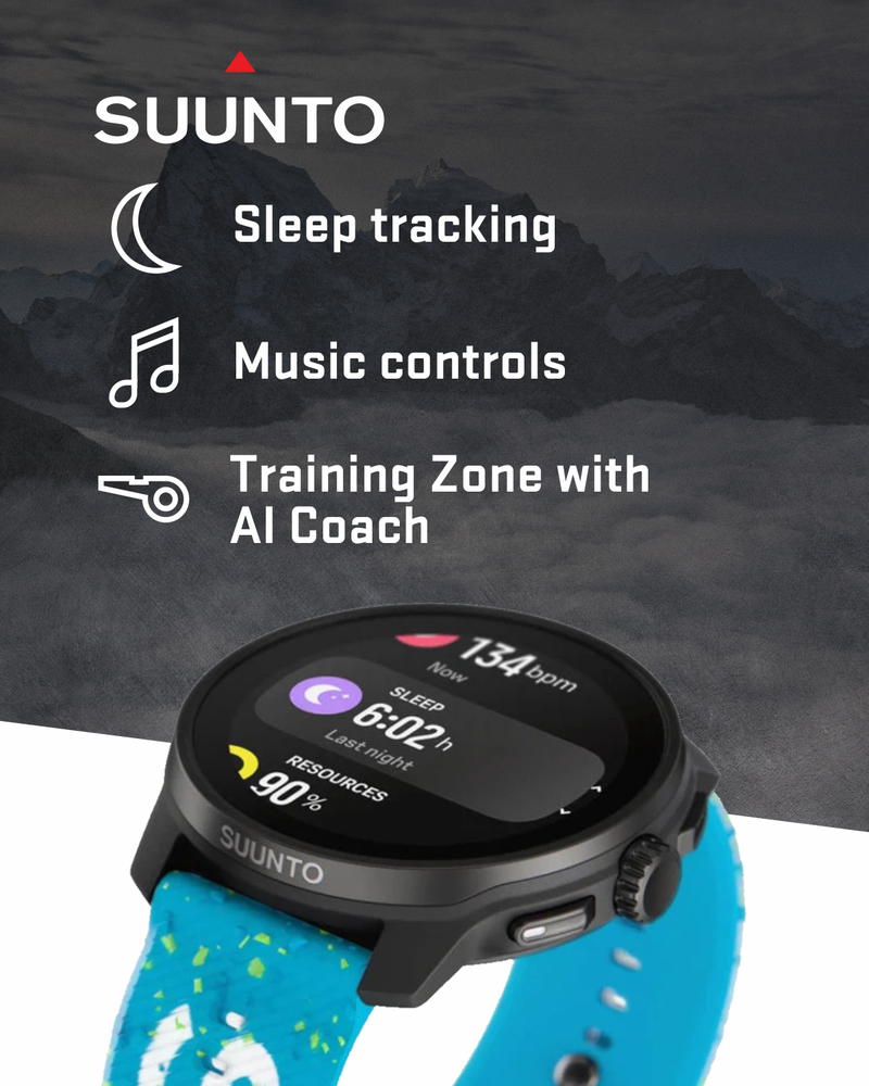 Suunto Race S GPS Sports Smartwatch, AMOLED Touchscreen w/ 13D Standby, Dualband GNSS, Global Offline Map, Advanced Training with Wearable4U Power Bank Bundle