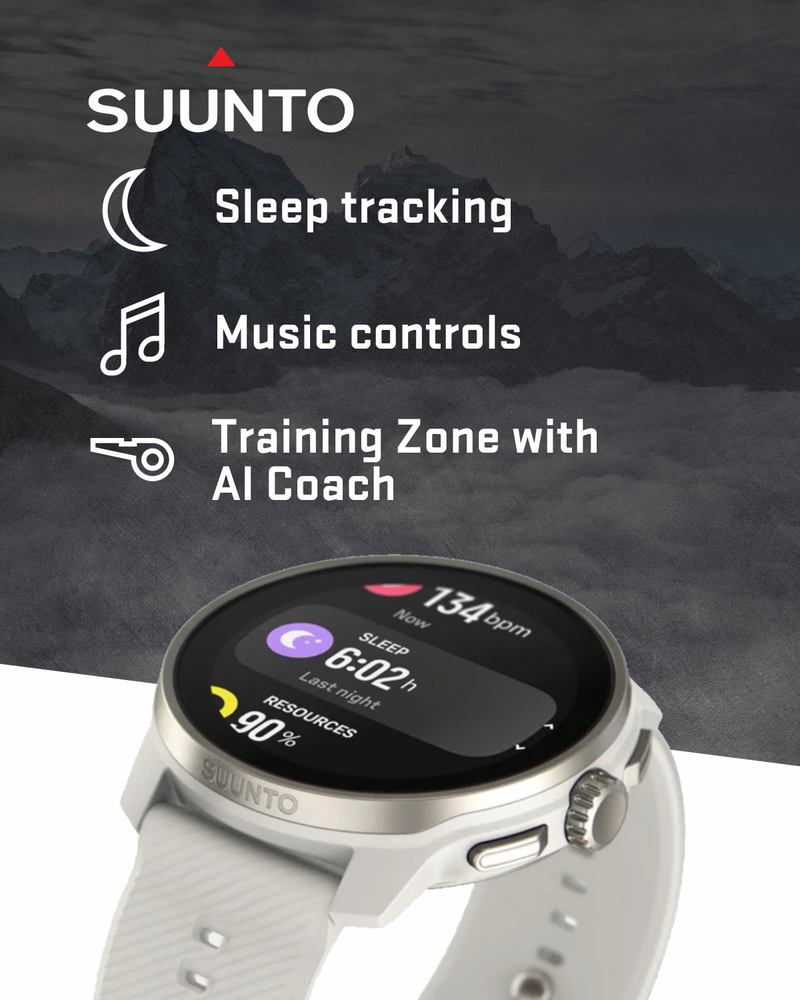 Suunto Race S GPS Sports Smartwatch, AMOLED Touchscreen w/ 13D Standby, Dualband GNSS, Global Offline Map, Advanced Training with Wearable4U Power Bank Bundle