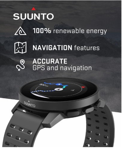 SUUNTO 9 Peak Pro Smartwatch, GPS Watch, 43mm Screen, Sapphire, Up to 12 Days Long-lasting Battery w/ Wearable4U Power Bank SQ Bundle