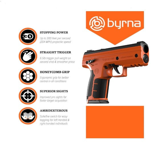 Byrna SD Paintball Launcher Universal Kit Self Defense .68 Caliber with CO2 & Kinetic Balls